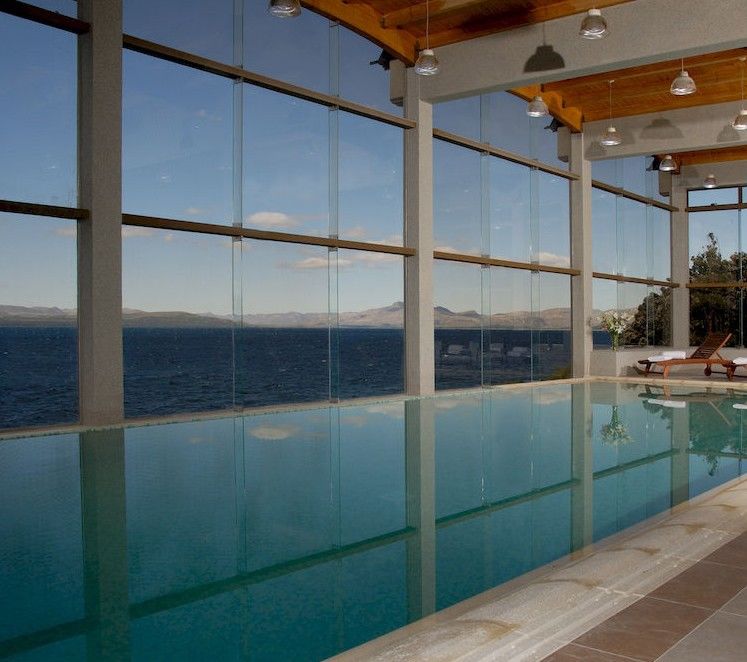 Alma Del Lago Suites & Spa San Carlos de Bariloche Exteriér fotografie The pool at the hotel